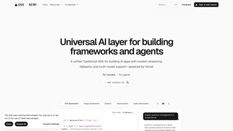 Vercel AI SDK​
