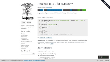 Python Requests 官方文档